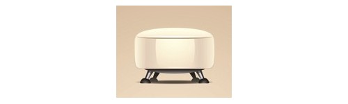 Arredo ecopelle bianca