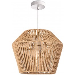 Lampadario in rattan 