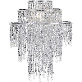 Lampadario perline silver