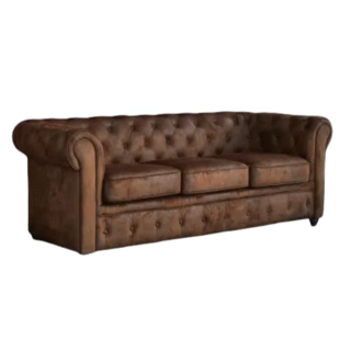 Divano Chesterfield marrone