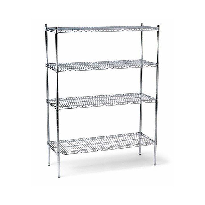 Scaffali filo-cromo