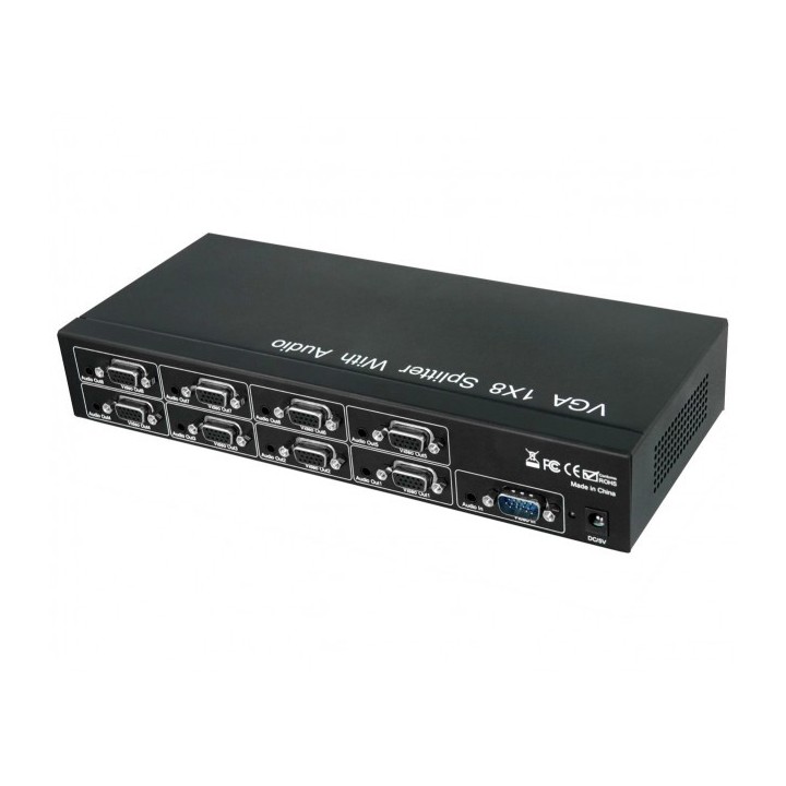 splitter video/audio 8 porte